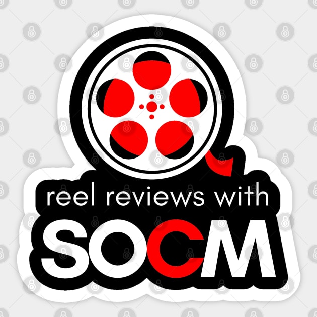 Reel Reviews with SOCM White Text Version (YouTube Movie Review Show) Sticker by SOCMinistries